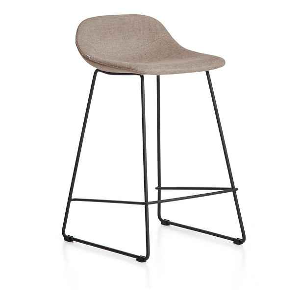 Taupe barová stolička (výška sedáku 65 cm) Zahara – Kave Home
