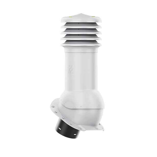 Větrací komín HiVent fi 150 mm pro plechovou střešní krytinu, profil A, šedý