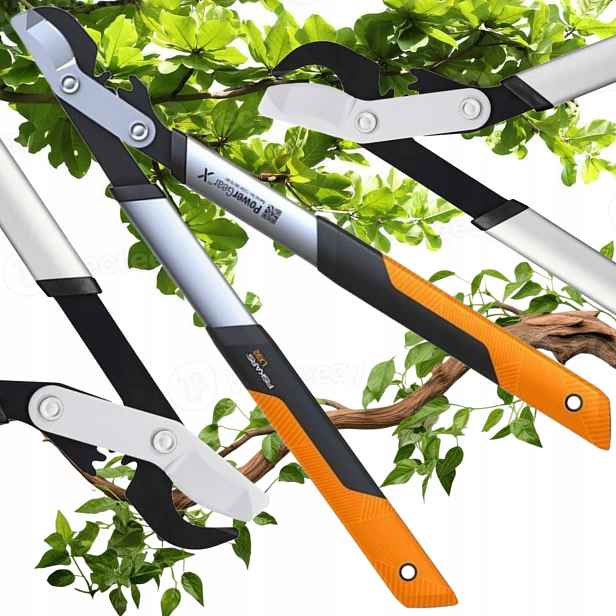 Zahradní nůžky Ostré Fiskars Dvouruční Nůžky Na Silné Větve 1020186