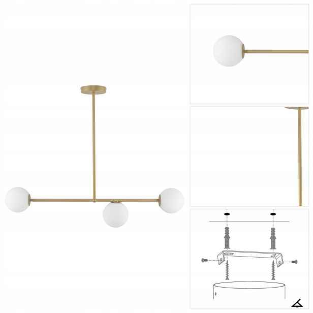 Závěsná Gama zlatá, moderní, útulná atmosféra nad barem Sigma Lighting