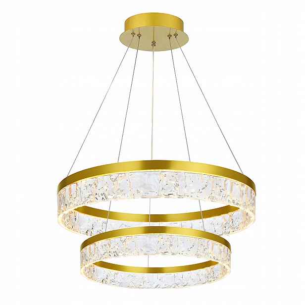 Závěsná Led lampa LHJ049-CP2 Zlatá toolight Glamour Do Obývacího Pokoje