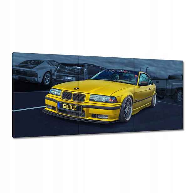 Obrazy 210x100 Zlaté auto Bmw Auto