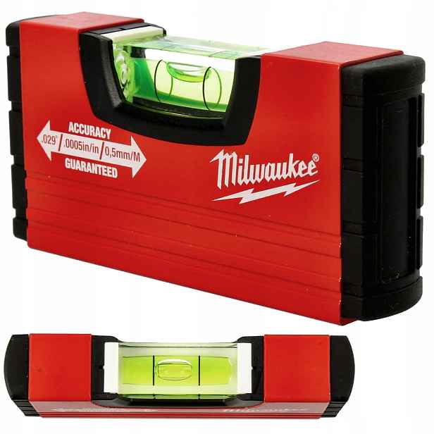 Aluminiová Vodováha 10 cm Příruční Přesná Lehká Milwaukee