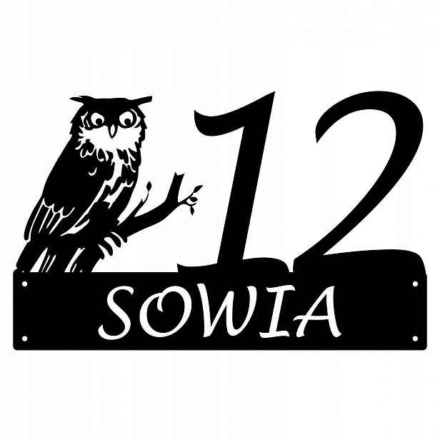 Číslo Na Dům 60cm Tabule Adresa Ocel 2MM Grafika 200