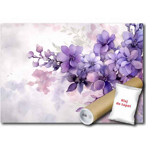 Vinylová fototapeta Akvarelové květiny 152x104