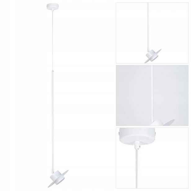 Závěsná lampa Charlie bílá, moderní, nad barovou jídelnou Sigma Lighting