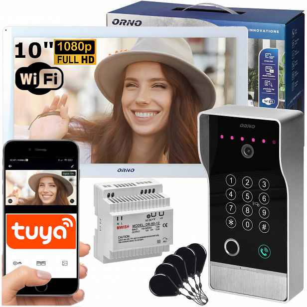 Videotelefonní sada Orno Guardo bílá