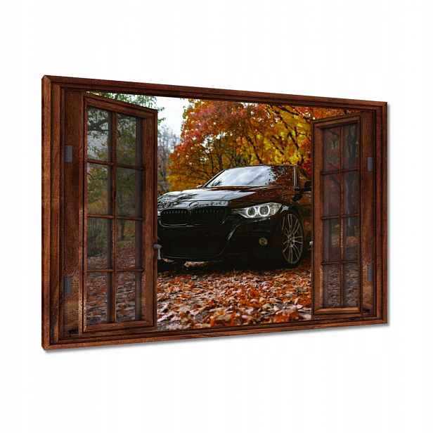 Černé obrazy 90x60 Bmw Podzim