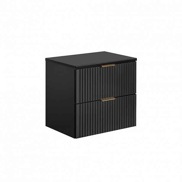Petits-meubles SKŘÍŇKA POD UMYVADLO 60.6cm Adriel Matná černá