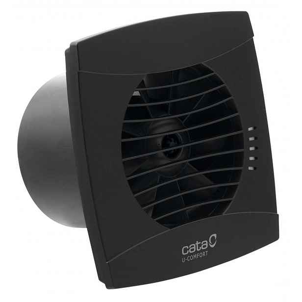 Sapho Cata UC - Axiální ventilátor UC-12 TH, s automatem, 12W, potrubí 120 mm, černá 01302200