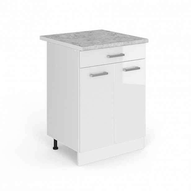 Vicco UNIVERZÁLNÍ ZÁKLADNÍ JEDNOTKA R-Line Bílá vysoký lesk 60 cm se zásuvkami