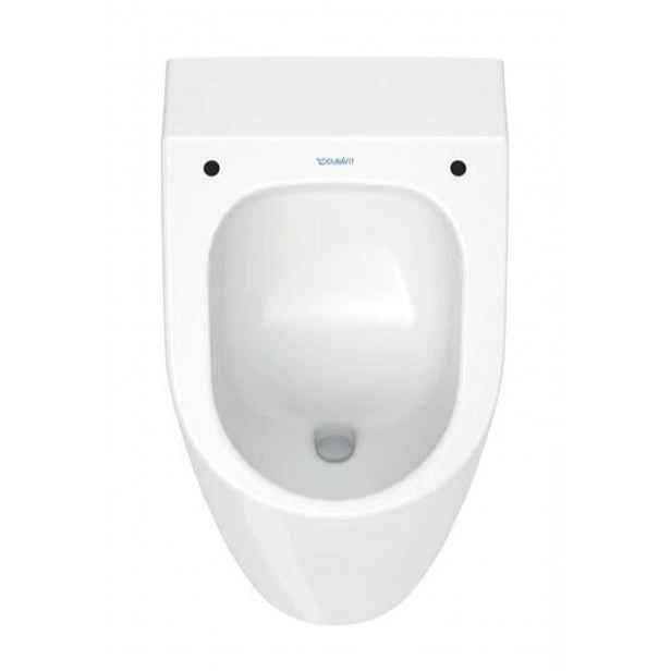 Duravit ME by Starck - Pisoár, zadní přívod vody, Rimless, DuraShield, matná bílá 281230AC00