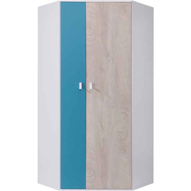 MASSENO ŠATNÍ SKŘÍŇ S OTOČNÝMI DVEŘMI ISEO, 90/190/90 cm 2dveřová, dekor dub