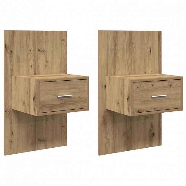 vidaXL Noční skříňka 2 ks Artisanový dub 50 x 32,5 x 80cm