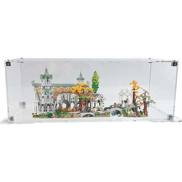 Vitrína s podstavcem Drewlandia pro stavebnici Lego 10316 Rivendell