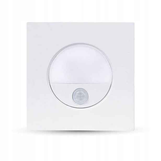 Schodišťové svítidlo 3W Led V-tac Bílá Snímač pohybu 230 V VT-8035 neutrální 100 lm