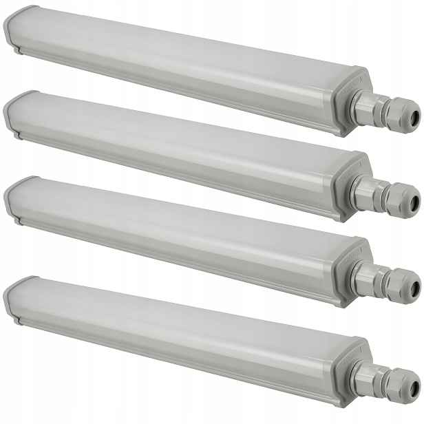 4x Hermetická Led lampa Philips do garáže 15W 60 cm 1800lm Vodotěsná
