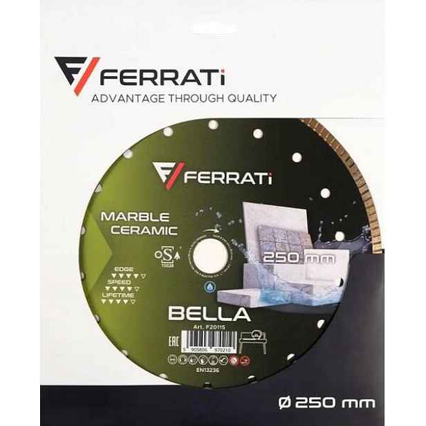 Diamantový Řezací Kotouč Ferrati Diamantový Kotouč Ø 250 MM x 25,4 MM