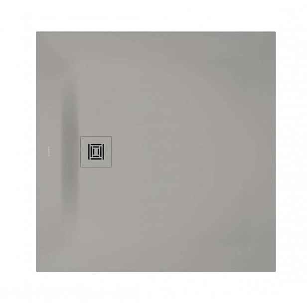 Duravit Sustano - Sprchová vanička, 100x100 cm, DuraSolid, matná šedá 720275630000000