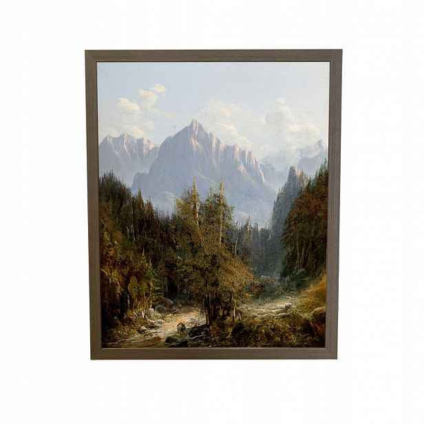 Krásná polská krajina Gorczyński Tatry rám šedý