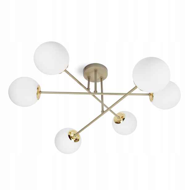 Stropní Svítidlo Lustr Stropní Svítidlo Béžová Šedá Béžová G9 Led 564-W6