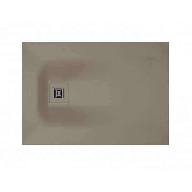Duravit Sustano - Sprchová vanička, 100x70 cm, DuraSolid, matná béžová 720272640000000