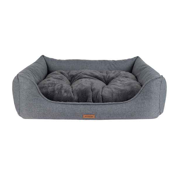 Pelíšek pro psa COME SOFA šedá velikost S, M, L, XL Rozměr: S - 58x46x17 cm