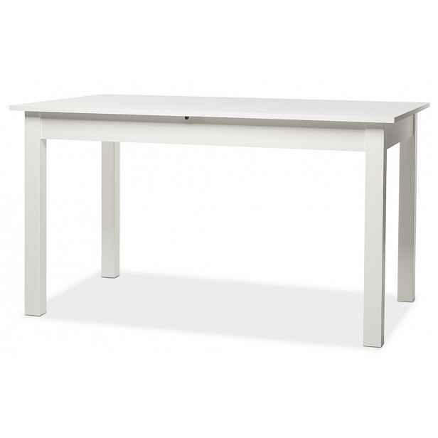 Rozkládací jídelní stůl Coburg 137-177x76x80, bílý