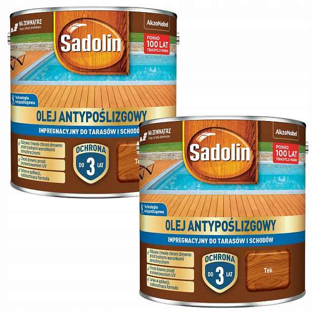 Sada Sadolin Olej 2x2,5L Protiskluzový Impregnační Tek 5L