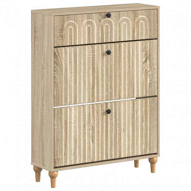 vidaXL Skříň na obuv ALKMAAR 78 x 24 x 103 cm Kompozitní dřevo