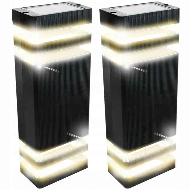 2x Vodotěsná venkovní lampa na zeď Nástěnné svítidlo na terasu Fasádu domu
