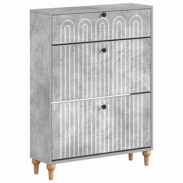 vidaXL Skříň na obuv ALKMAAR 78 x 24 x 103 cm Kompozitní dřevo