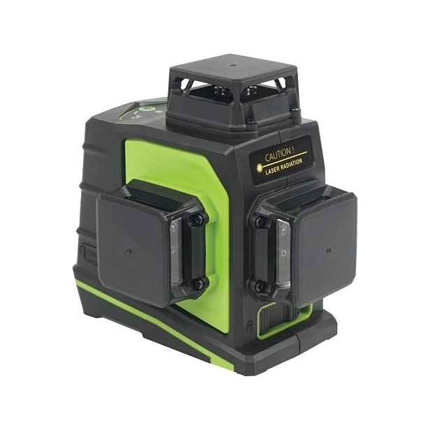 Křížový laser 3D 360° zelený paprsek, samonivel. Industrial GF360G 30m/50m