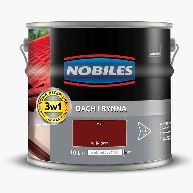 Nobiles Střecha A Žlab 10L Třešňová Barva Na Střechu, Pozinkovaný Plech