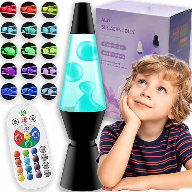 Noční Lampa Rgb Dekorativní Stolní Lampa Noční Lava 17 Barev Dárek