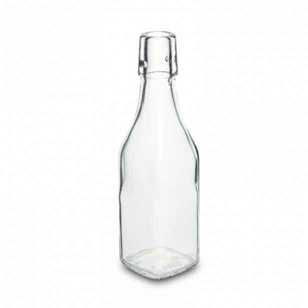 Skleněná lahev 250 ml hranatá s pákovým uzávěrem