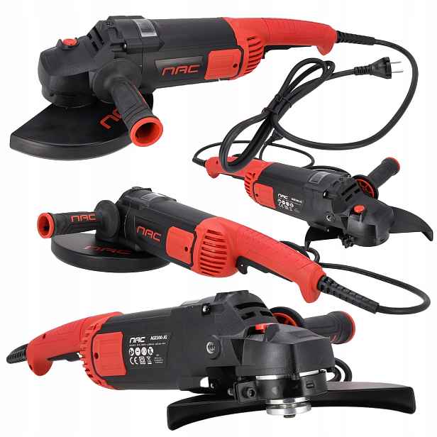 Úhlová Bruska Bruska Nac 3000 W Soft Start 6600 Ot/min M14 230 MM