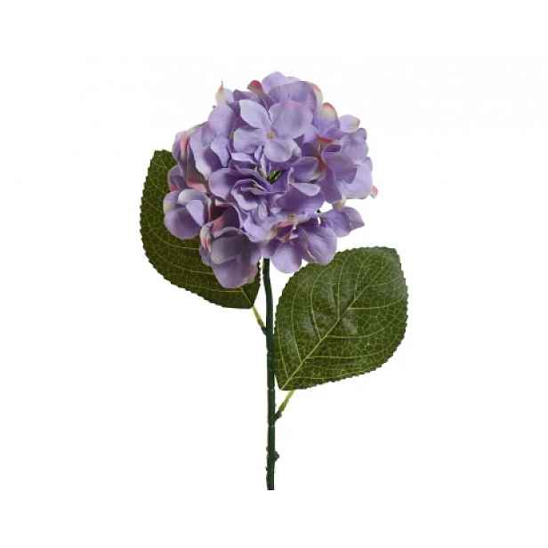 Umělá květina Hortenzie 66 cm, fialová