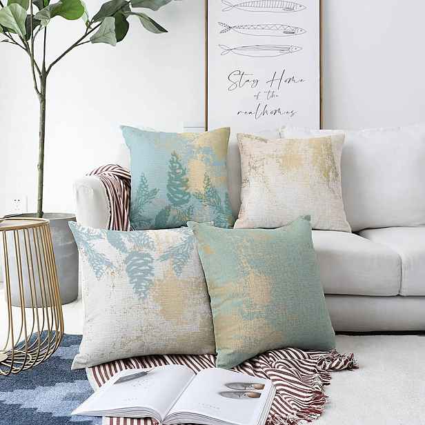 Sada 4 povlaků na polštáře Minimalist Cushion Covers Sparkle, 55 x 55 cm