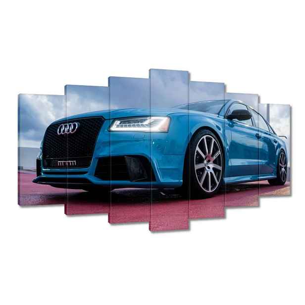 Obrazy 140x80 Modré Audi