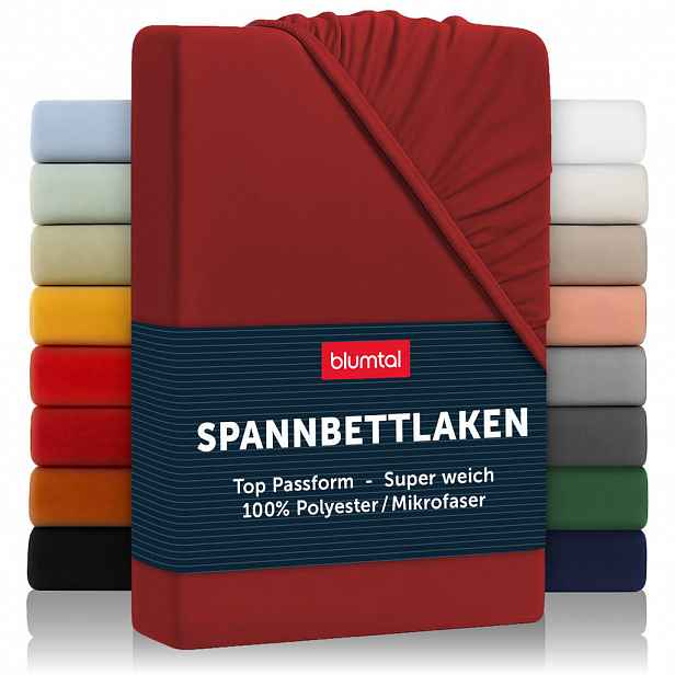 Blumtal NAPÍNACÍ prostěradlo z mikrovlákna, 100/200/30 cm, Vínová