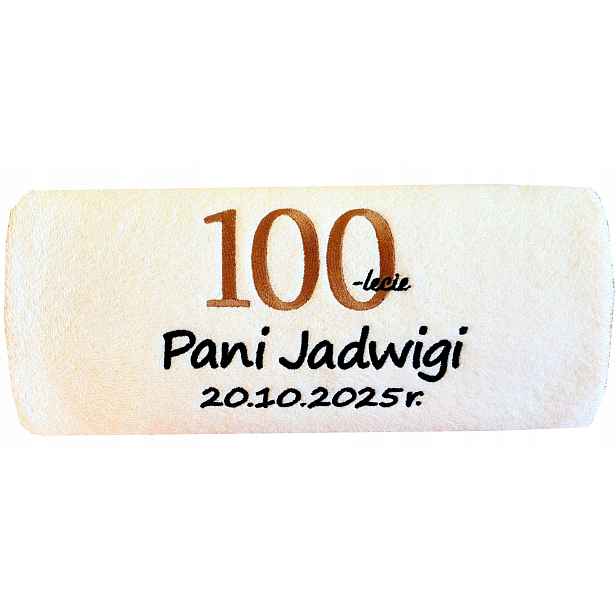 Dárek k 100. Narozeninám sto let pro babičku dědečka tety, tatínka, Ručník