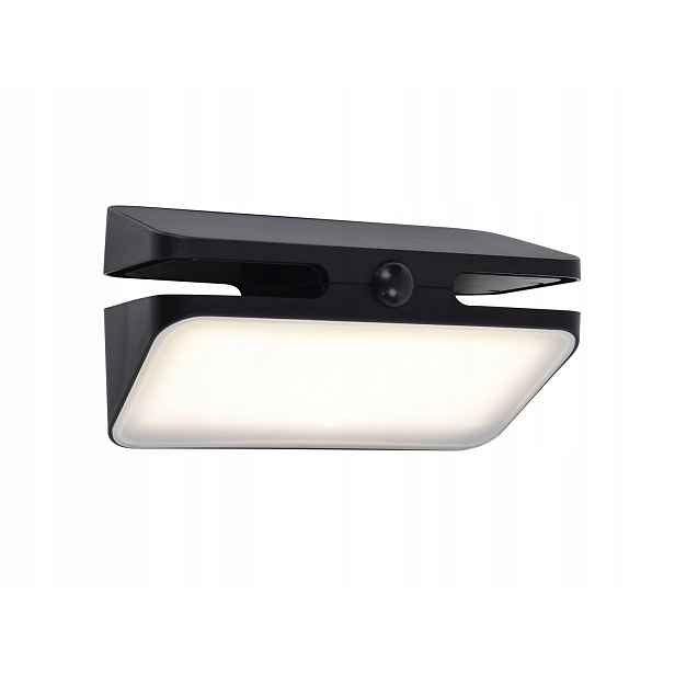 Nástěnné solární Led svítidlo 8,6W 4000K Pir IP54 černé Lutec