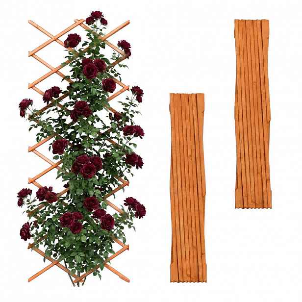 Relaxdays MŘÍŽ oranžová 3dílná-sada výsuvná