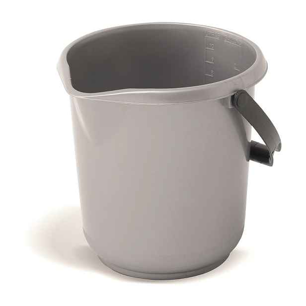 Šedý kbelík Addis Clean, 10 l
