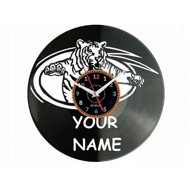 Tygr Vaše jméno Nápad na Dárek Nástěnná Dekorace z vinylové desky
