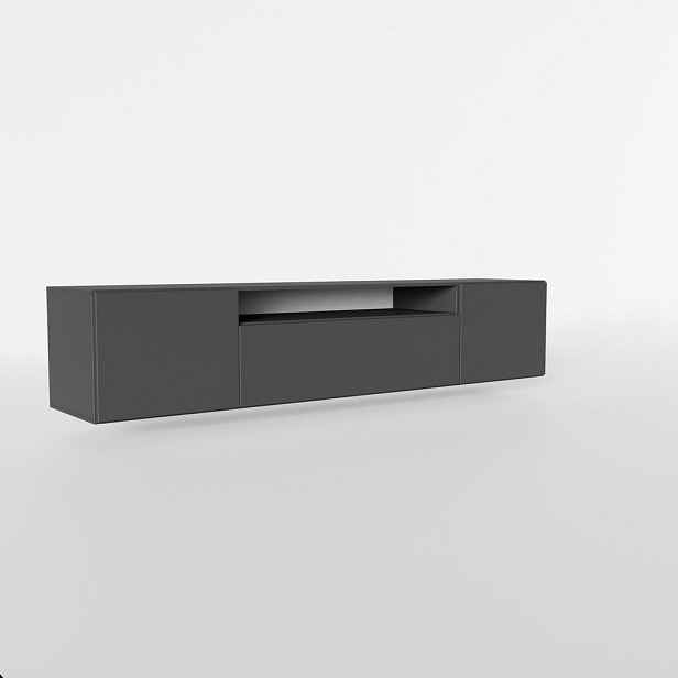 MASSENO ZÁVĚSNÝ TV STOLEK MIVO, 200/41/40 cm, grafitový