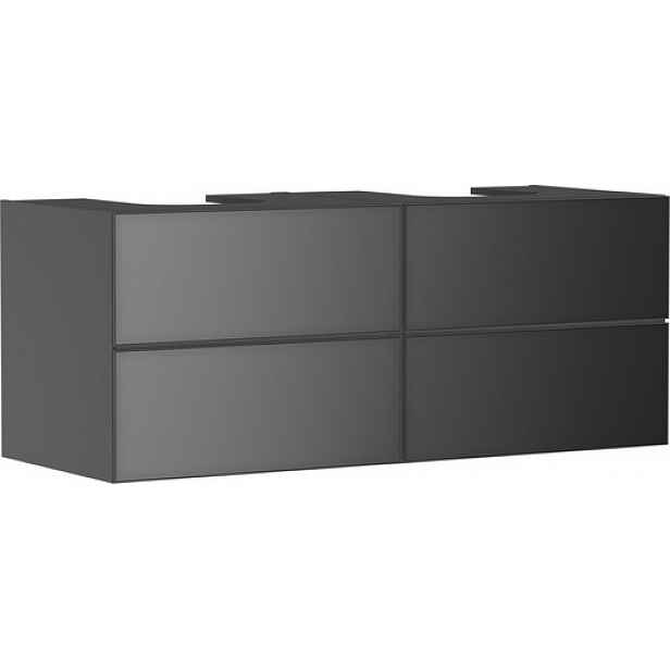Skříňka pod umyvadlo pod desku Hansgrohe Xevolos E 137x55,5x55 cm břidlicová matná šedá mat 54198770