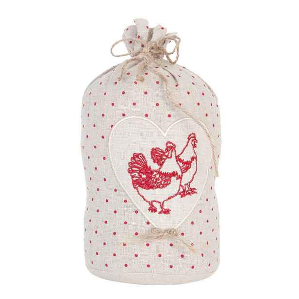 Dveřní zarážka Chicken - Ø 13*25 cm Clayre & Eef