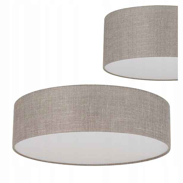 Stropní lampa Stropní Svítidlo Šedý lustr Rondo 4xE27 Len Čtvercový Tk Lighting